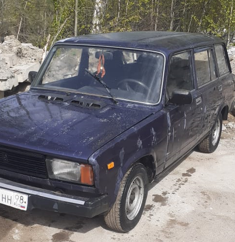 Автомобиль после